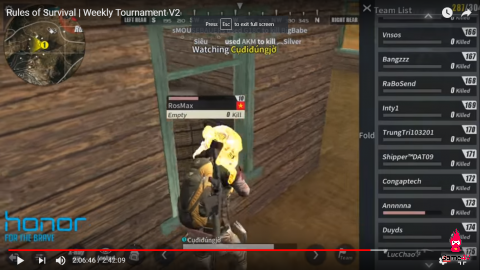 ROS Mobile Weekly Tournament V2 gay cấn đến phút cuối cùng