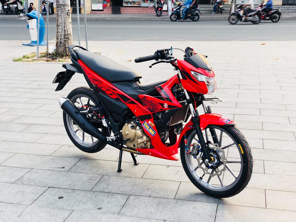 Satria F150 độ đẹp 'ngất ngây' với loạt đồ chơi kiểng của biker Bình Dương