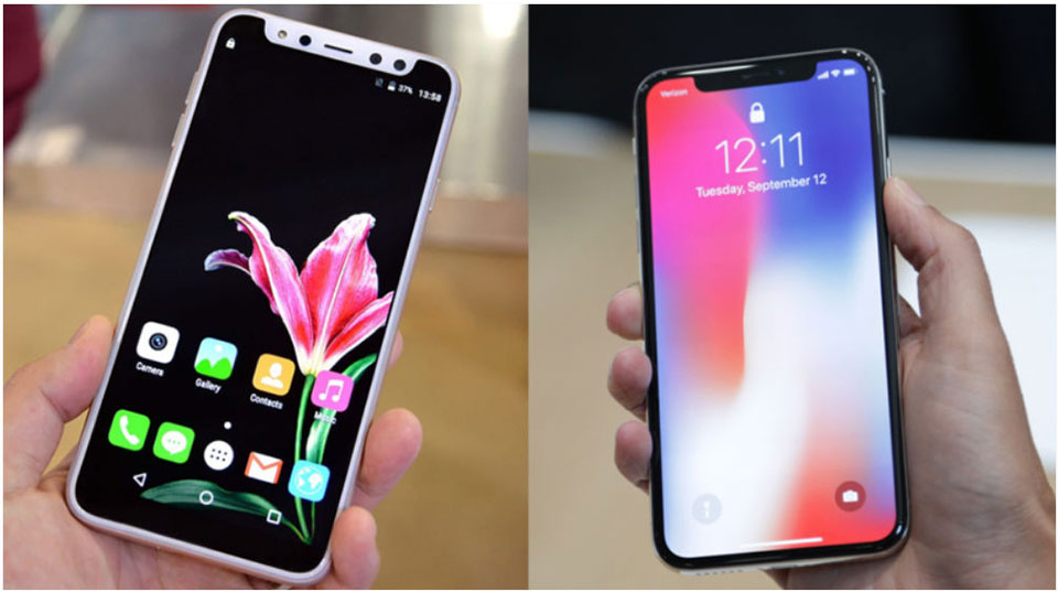 Những smartphone có thiết kế bắt chước lại iPhone X đang được ưa chuộng tại Trung Quốc