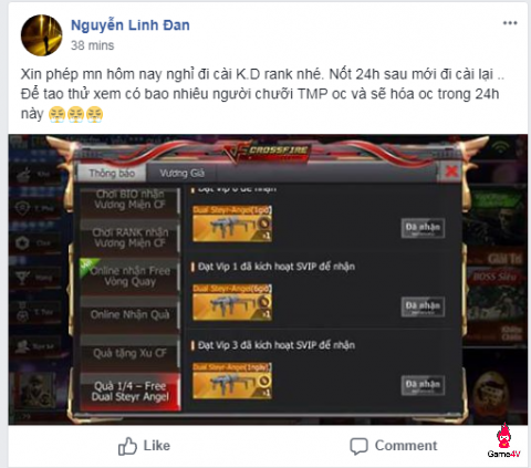 Cộng đồng CF Legends bị “troll” Cá tháng tư sớm từ VNG