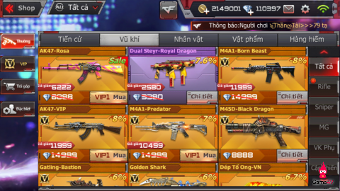 [CFL] Mở bán AK47-Rosa trong shop vũ khí