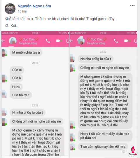 [CFL] Nghỉ game để chơi với bạn gái, đáng hay không?