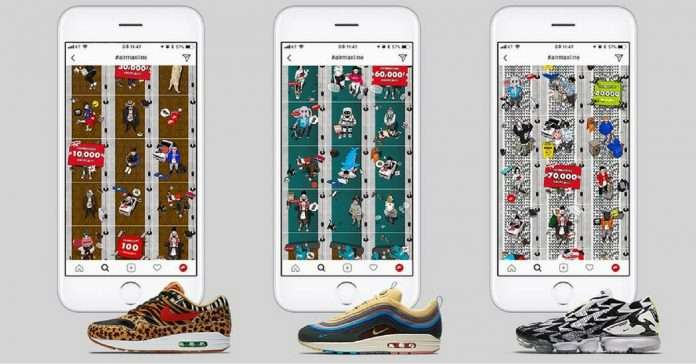 Nike tạo ra trò chơi “xếp hàng” bằng hashtag trên Instagram