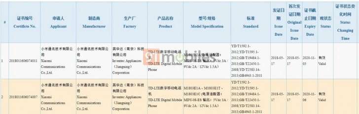 Xiaomi Mi 8 vừa đạt chứng nhận 3C của Trung Quốc và FCC của Hoa Kỳ