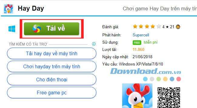 Cách cài đặt game Hay Day trên máy tính
