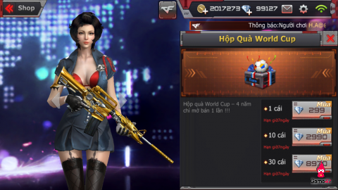 [CFL] Hộp quà World Cup: Cơ hội “săn” Kukri-VIP Inferno cho game thủ