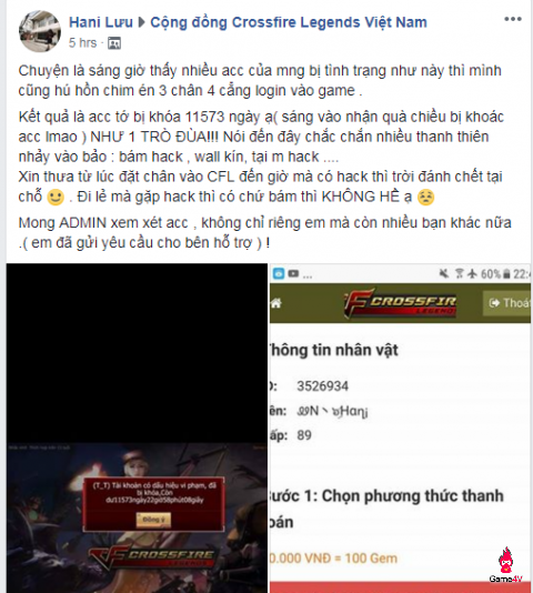 [CFL] Lại thêm hàng loạt game thủ bị khóa nick