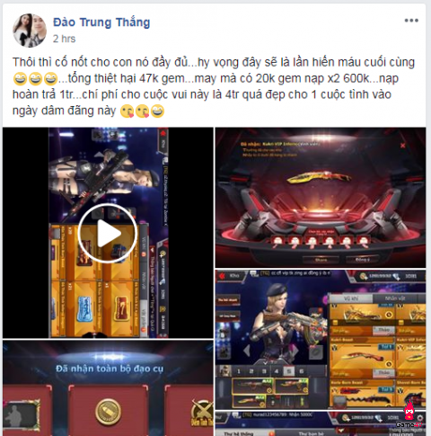 [CFL] Nhiều game thủ “đốt” cả đống gem để sở hữu Kukri-VIP Inferno