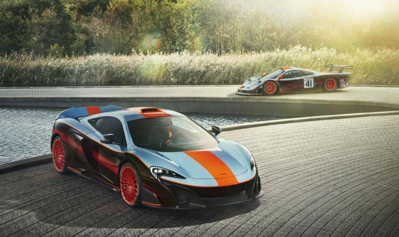 McLaren 675LT mặc áo Gulf Racing F1 GTR Longtail