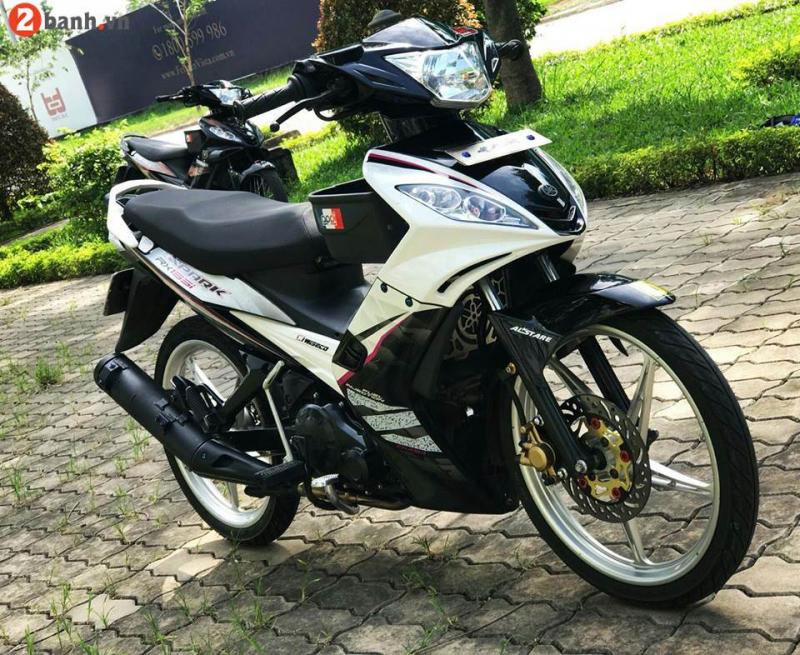 Exciter 135 độ hòa vào nền cây xanh của một góc công viên