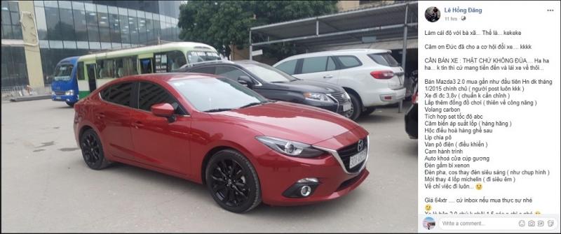 Hàn Quốc thắng Đức, Nam diễn viên Lê Hồng Đăng thanh lý Mazda3