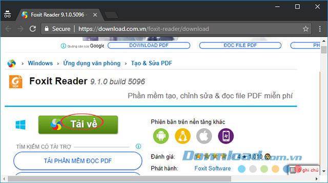 Hướng dẫn tải và cài đặt Foxit Reader để đọc file PDF