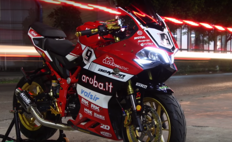 Lộ ảnh GPX Demon 150 GR độ tựa như xe đua moto GP