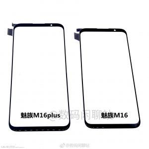 Bộ đôi Meizu 16 và 16 Plus bị rò rỉ tấm nền màn hình phía trước