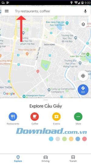 Cách tìm đường đi bằng xe máy trên Google Maps