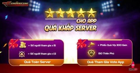[CFL] Sự kiện “5 sao cho app” được game thủ nhiệt tình… ném gạch