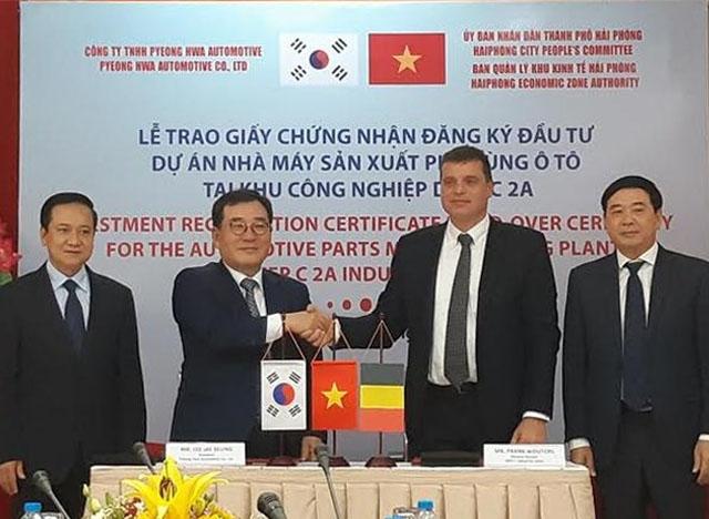Công ty Hàn Quốc đầu tư khu sản xuất phụ tùng ô tô gần nhà máy VinFast