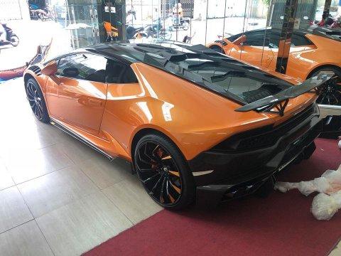 Siêu xe Lamborghini Huracan LP610-4 màu cam được đưa về ngoại hình nguyên  bản