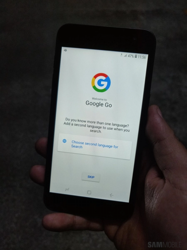 Xuất hiện hình ảnh smartphone Android Go đầu tiên của của Samsung