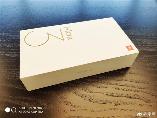 Xuất hiện ảnh chụp thực tế về hộp đựng mẫu điện thoại Xiaomi Mi Max 3