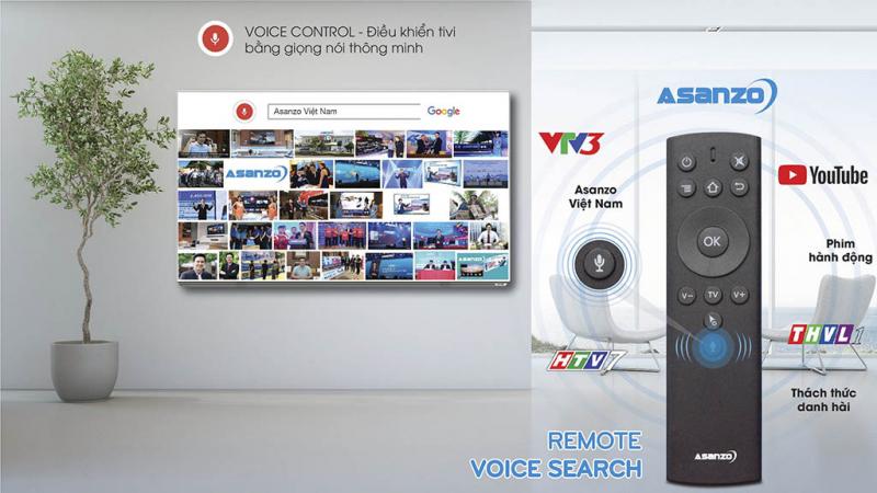 Asanzo bổ sung tính năng tìm kiếm bằng giọng nói vào dòng sản phẩm Smart TV