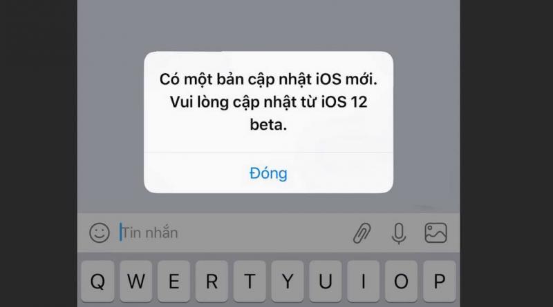 Cách khắc phục tạm thời lỗi liên tục yêu cầu cập nhật trên iOS 12 beta