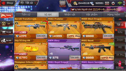 [CFL] Mở bán hôm nay: Sniper giảm thanh Barrett-Transformers