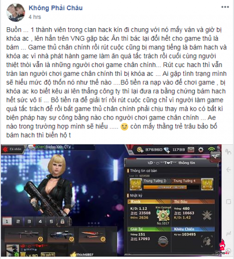 [CFL] Tranh cãi vấn đề khóa nick do “bám hack”