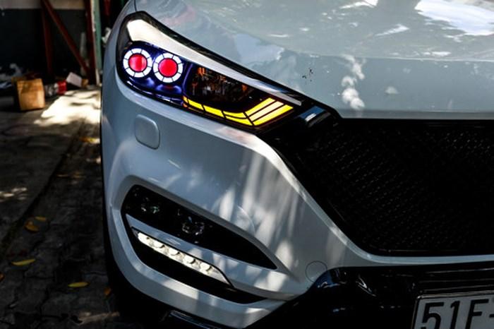 Hyundai Tucson độ lại hệ thống đèn đẹp mắt