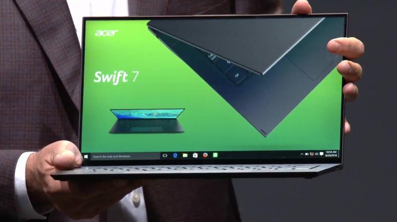 [IFA2018] Acer ra mắt laptop Swift 7 mỏng nhất thế giới với viền bezel siêu nhỏ [HOT]