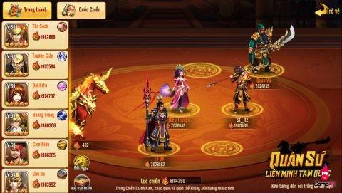 Quân Sư Liên Minh Tam Quốc hướng dẫn game thủ hệ thống bày trận