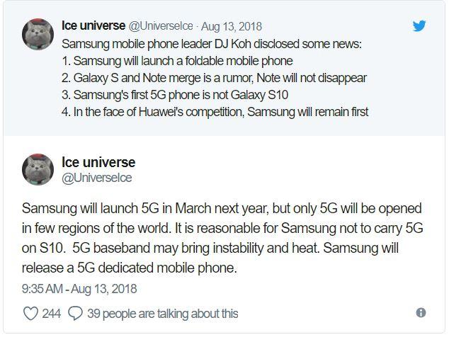 Nhiều khả năng 5G chưa thể góp mặt được trên Galaxy S10