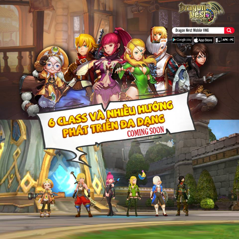 6 Class Nhân Vật Trong Dragon Nest Mobile – VNG
