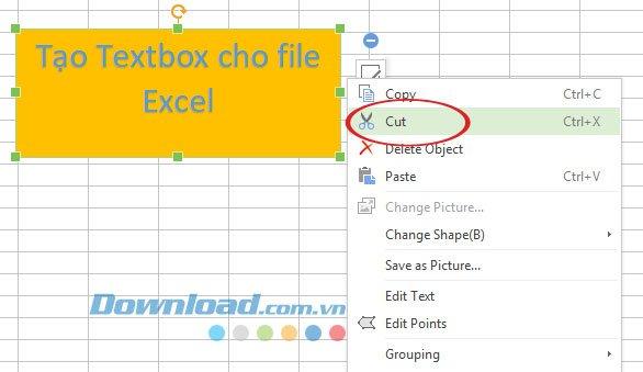 Hướng dẫn cách chèn và xoá Textbox trong file Excel 8