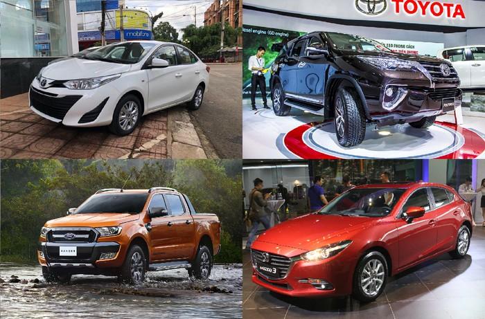 Điểm danh những mẫu xe thống trị các phân khúc ô tô tại Việt Nam