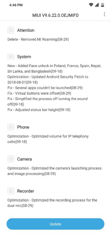 Pocophone F1 nhận được bản cập nhật mới, cùng tính năng mở khóa khuôn mặt