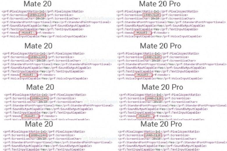 Thông tin độ phân giải màn hình của Mate 20 và Mate 20 Pro được tiết lộ