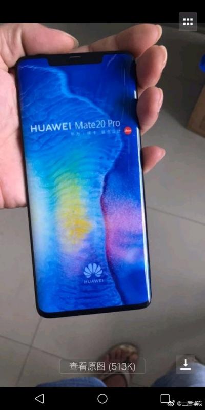 Rò rỉ hình ảnh mô hình của mẫu flagship Huawei Mate 20 Pro