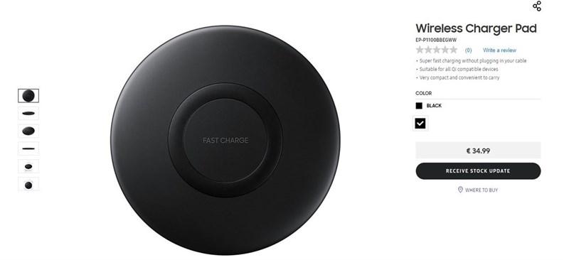 Samsung chuẩn bị tung ra thị trường bộ sạc nhanh không dây giá rẻ với mã EP-P1100