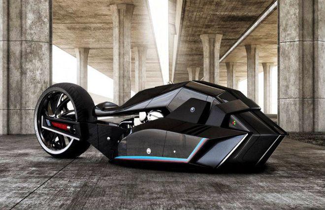 Siêu mô tô BMW Titan concept thiết kế độc lạ có khả năng chống đạn