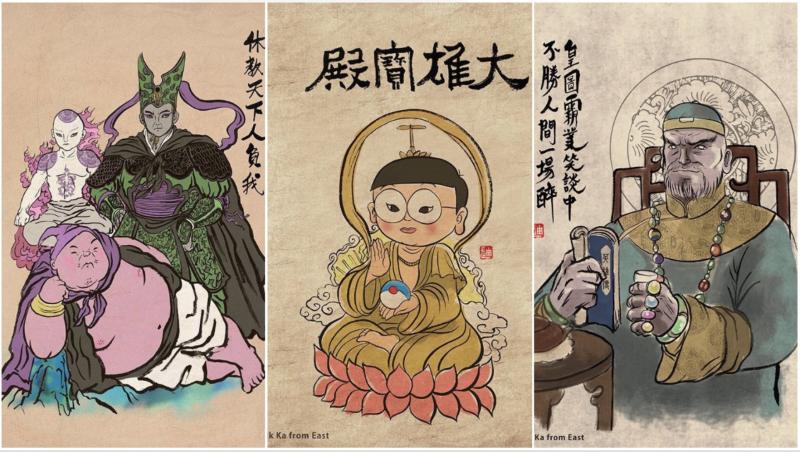 [Giải trí] Khi những nhân vật nổi tiếng "xuyên không" vào tranh dân gian Trung Quốc