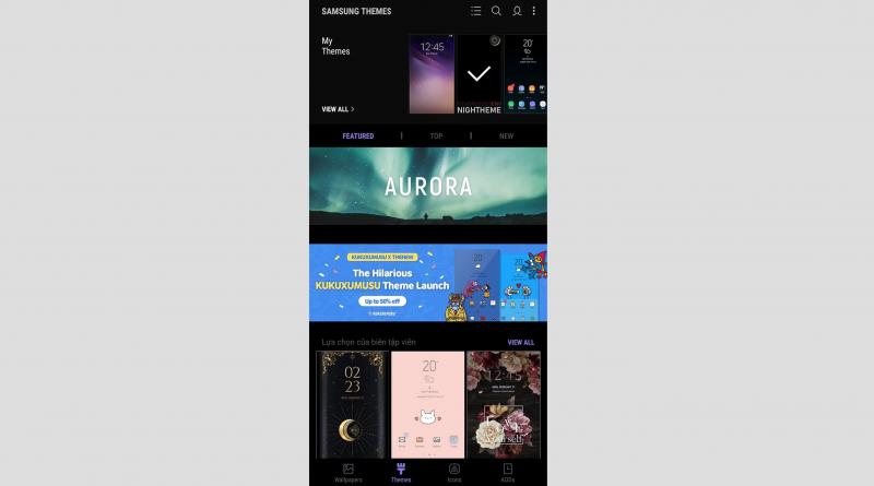 Trải nghiệm One UI Night Theme cho smartphone Samsung với Android 8 Oreo