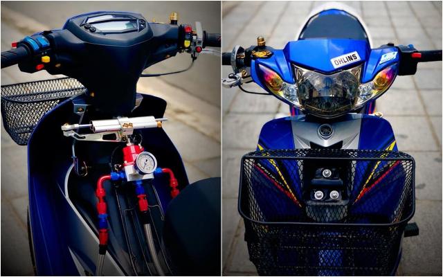 Sirius độ nóng bỏng với hệ thống trợ lực ống xả của biker Việt