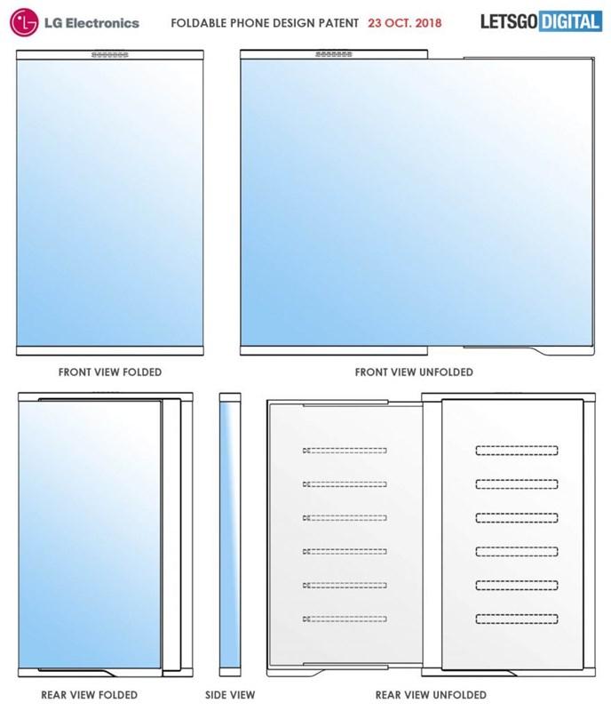 Lộ diện thêm 1 bằng chế smartphone màn hình uốn dẻo của LG