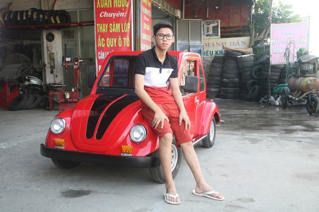 Ô tô chạy bằng năng lượng mặt trời của nam sinh lớp 11 tại Nam Định