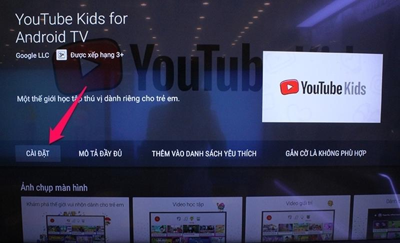 Hướng dẫn sử dụng Youtube Kids trên Android tivi Sony 2018