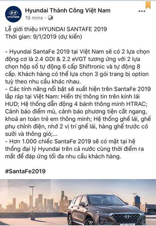 Khách hàng “đứng ngồi không yên” Hyundai Santa Fe 2019 bị làm giá