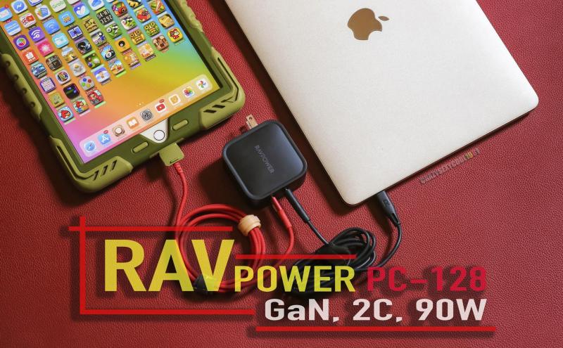 Review củ sạc RavPower PC-128: công suất 90W, công nghệ GaN, 2 cổng C, hỗ trợ PD/QC 3.0 [HOT]