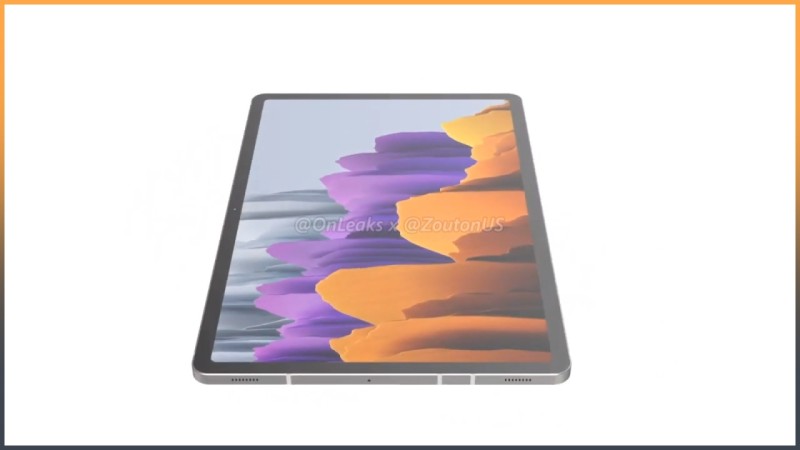 Galaxy Tab S8 lộ ảnh render: Khác Tab S7 một chút, chip hàng đầu...