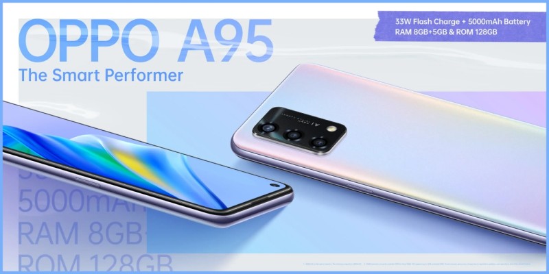 OPPO A95 4G ra mắt ở Malaysia: Chip Snapdragon, pin lớn, sạc 33W...